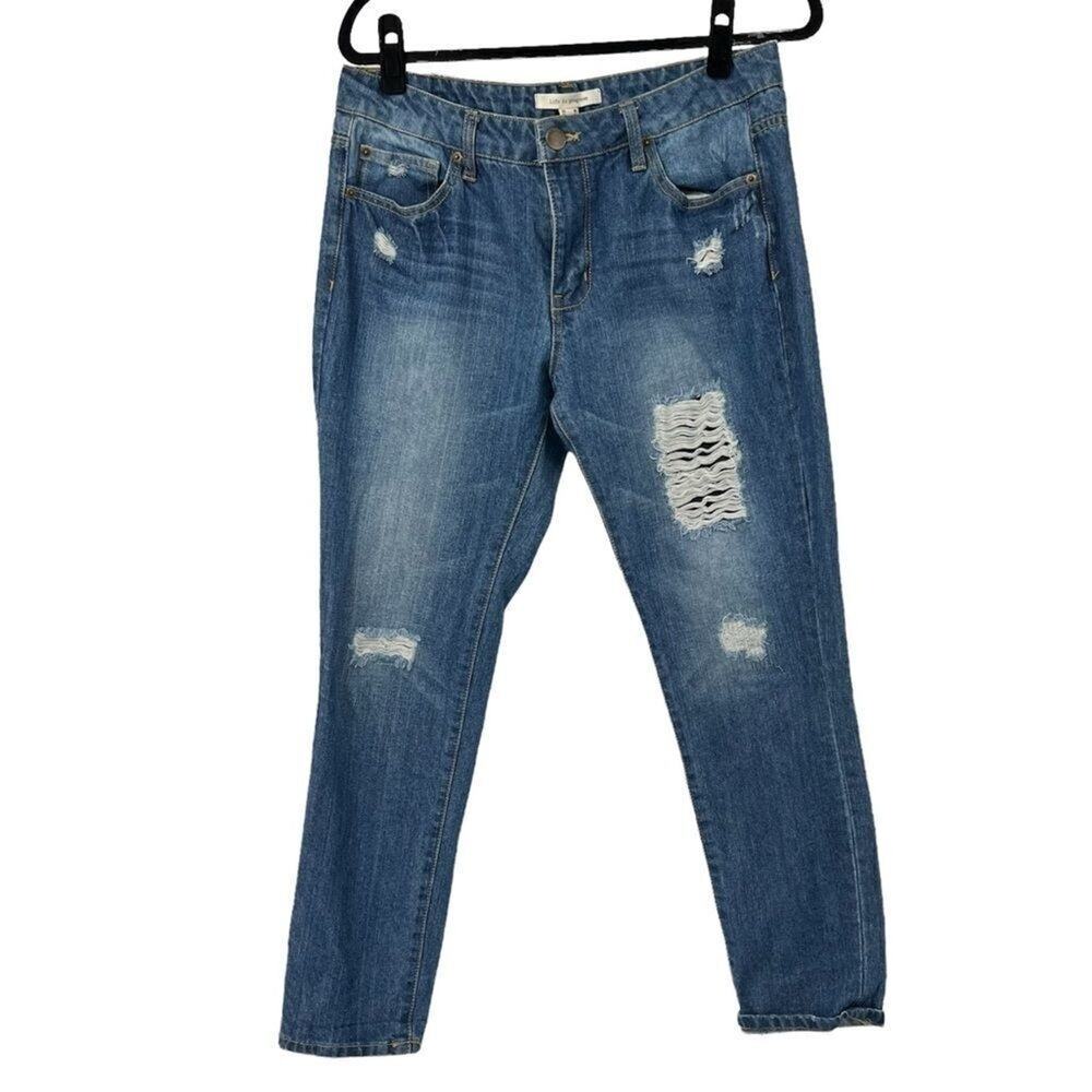 Life In‎ Progress Distressed Jeans Womens 28